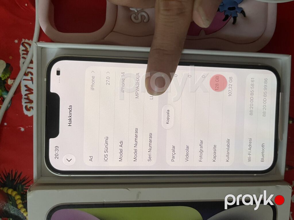 IPhone 14, 128 GB, Ağ, Zəmanət, Simsiz şarj, Face ID — Apple iPhone, Digah (9)