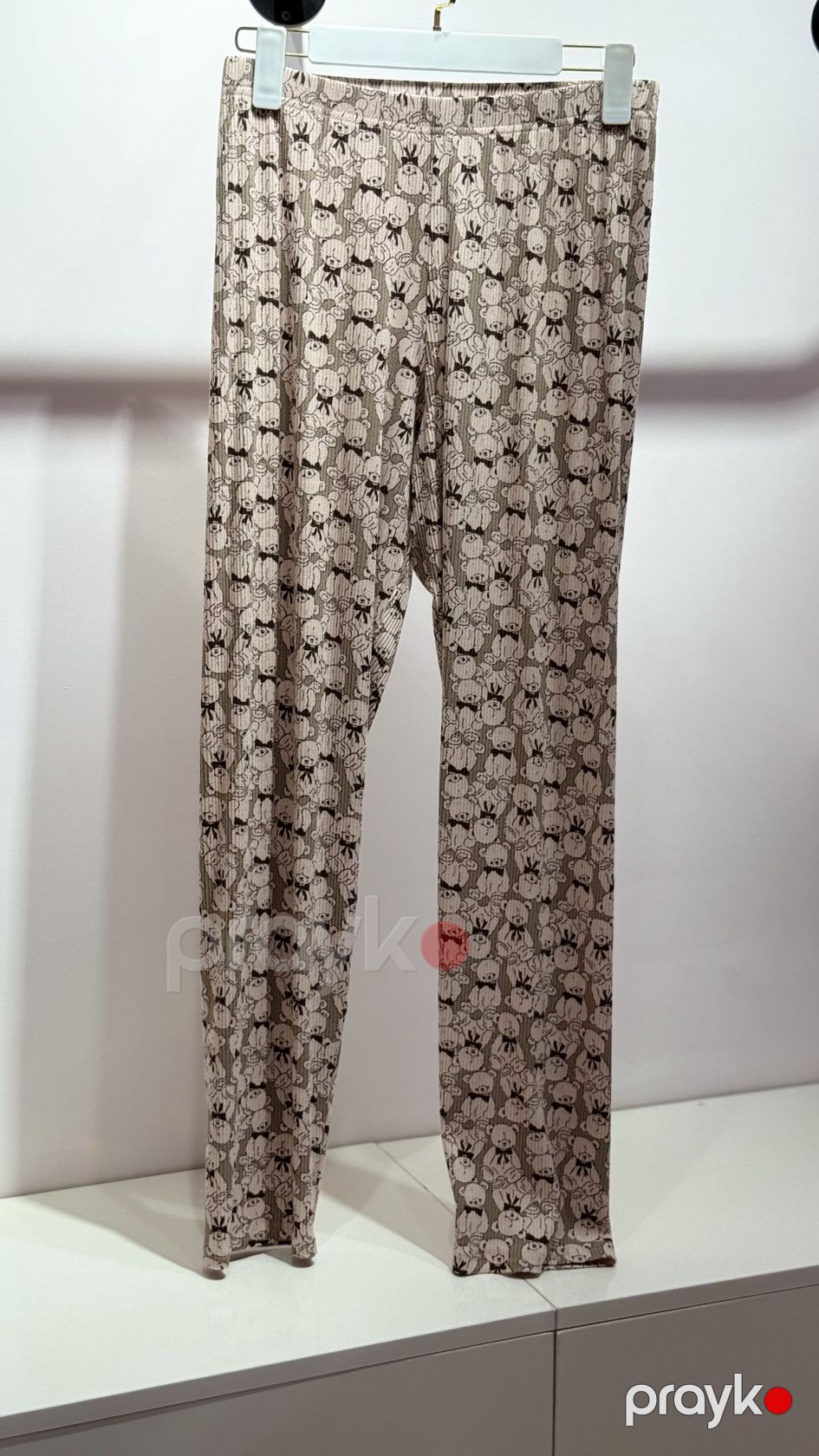 Şalvarlı pijama dəsti, qəhvəyi, elastan/poliester, ölçü L — Mallar, Bakı (3)
