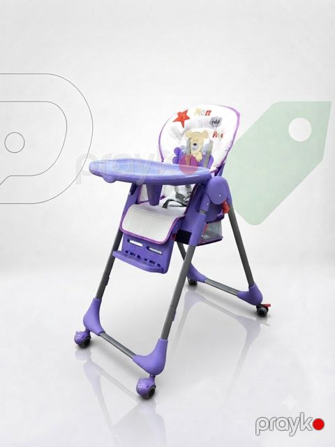 Uşaq yedizdirmə oturacağı ECO N-Y1, metal/plastik, 6-36 ay, bənövşəyi — Bakı