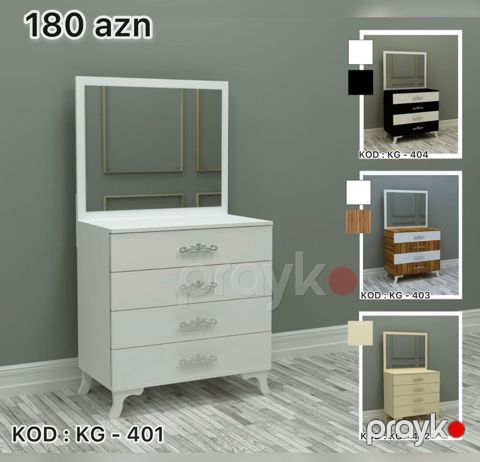 Vizaj/qumodan dəsti – güzgülü komod Qiymət: 180 AZN Kod: KG-401 — Digah