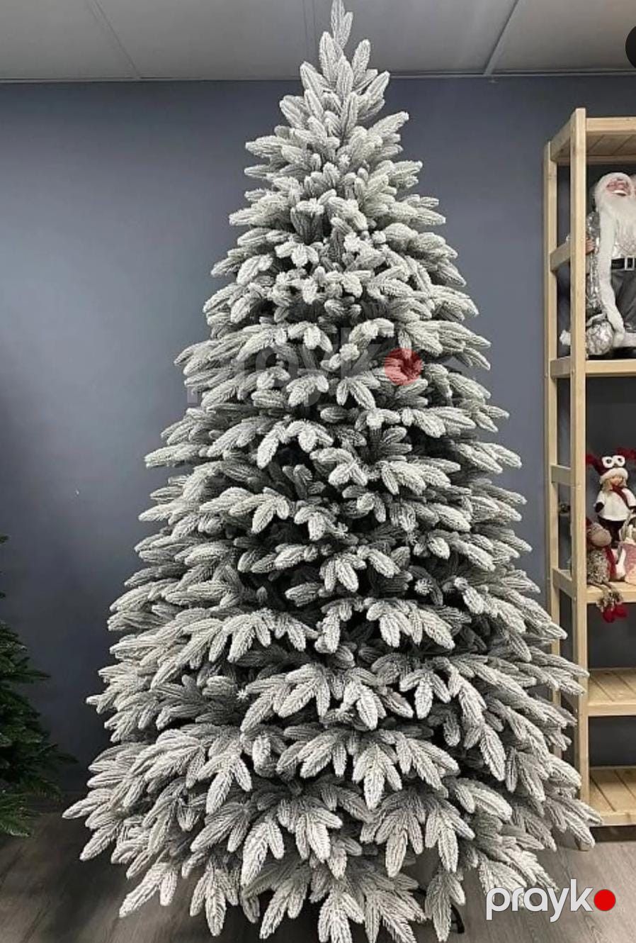 Döşəməüstü şam ağacı 015-RAX012, 240 sm + LED çələng 40 m + Şam ağacı üçün oyuncaqlar 36 əd Hədiyyə — Mallar, Bakı (3)
