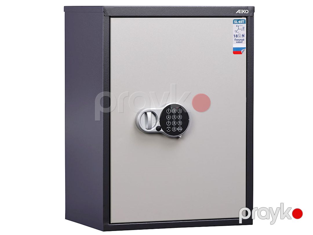 Ofis seyfi Aiko SL-65T-EL, elektron kodlu, qrafit, 630x460x340 mm — Mallar, Bakı (2)