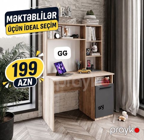 Şagirdlər üçün ideal seçim – çoxfunksiyalı iş masası - Kompüter və — Bakı