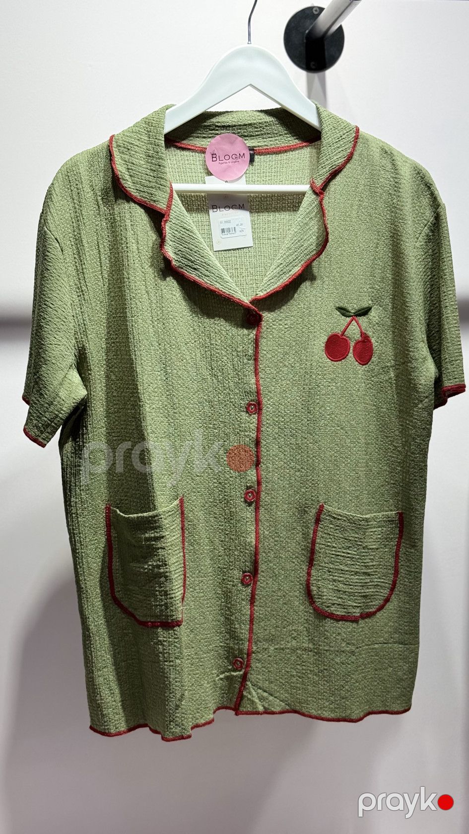 Şalvarlı pijama dəsti, yaşıl, viskoz/likra, ölçü S/M — Mallar, Bakı (3)
