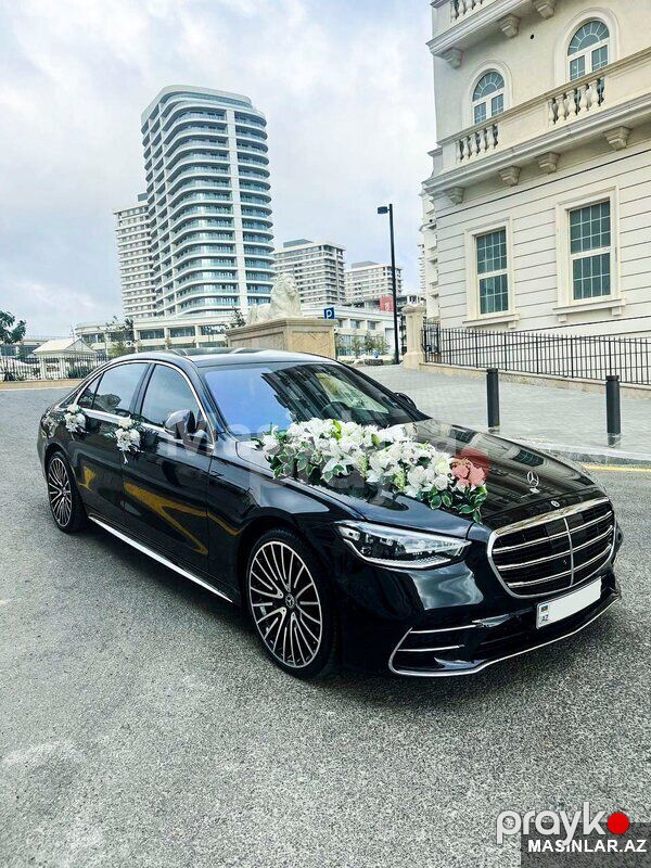 Mercedes S class, 2022 il — Minik avtomobili icarəsi, Bakı (4)
