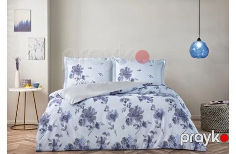 Yataq dəsti TAC Hennie Satin, yorğan üzü 200x220, mələfə 230x260, yastıq üzü 50x70 2 əd, ikinəfərlik, pambıq saten - 8682475604000 — Bakı