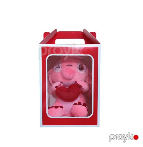 Yumşaq oyuncaq Stitch, peluş, çəhrayı, 25 sm — Bakı