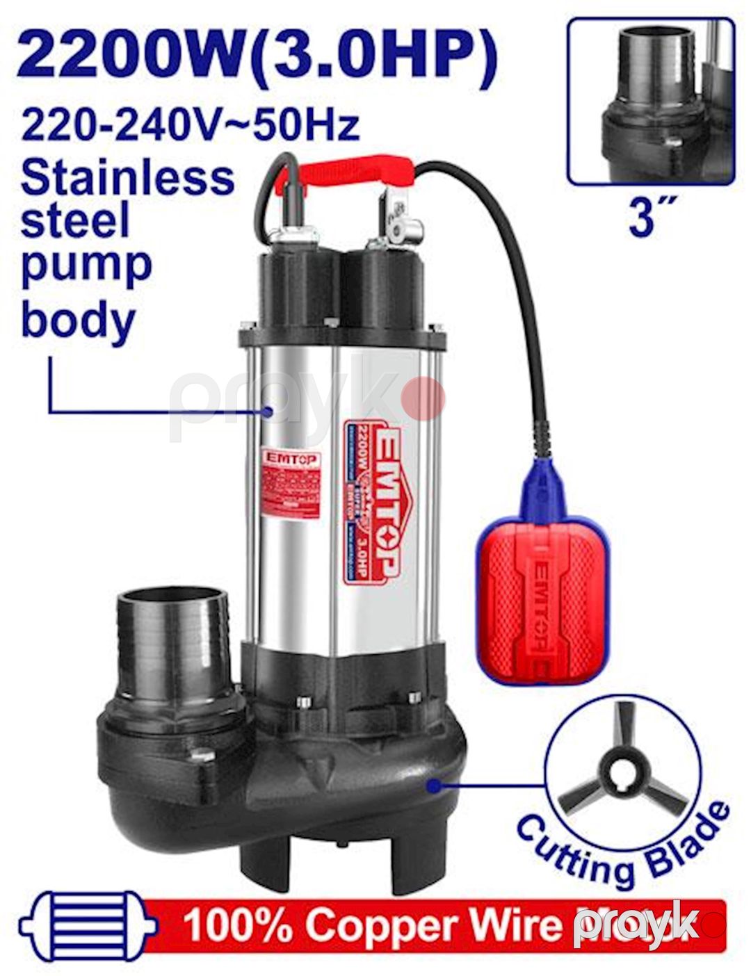 Su nasosu Emtop EWPPQD22001 — Mallar, Bakı (2)