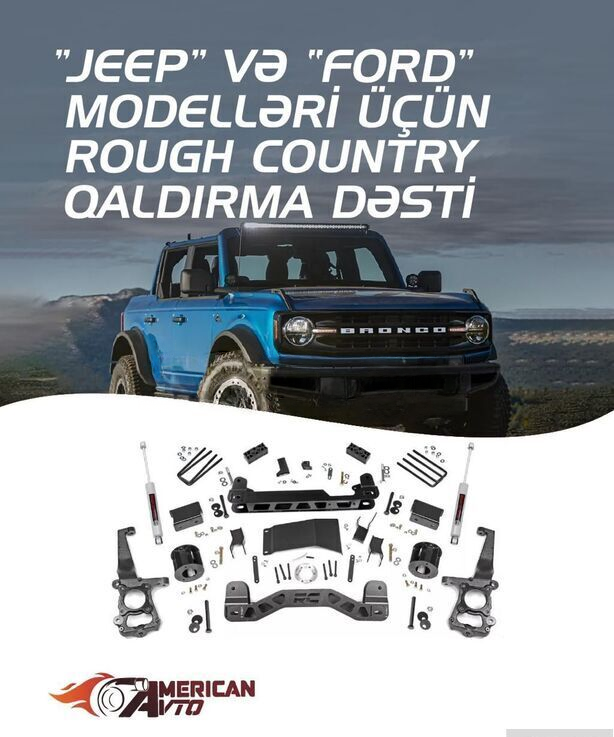 Qaldırma dəsti Rough Country Jeep və Ford üçün — Bakı