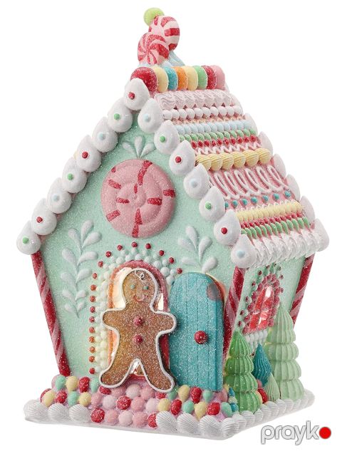 Milad evi XM573, plastik/qatran, rəngbərəng, 20x32 sm — Bakı