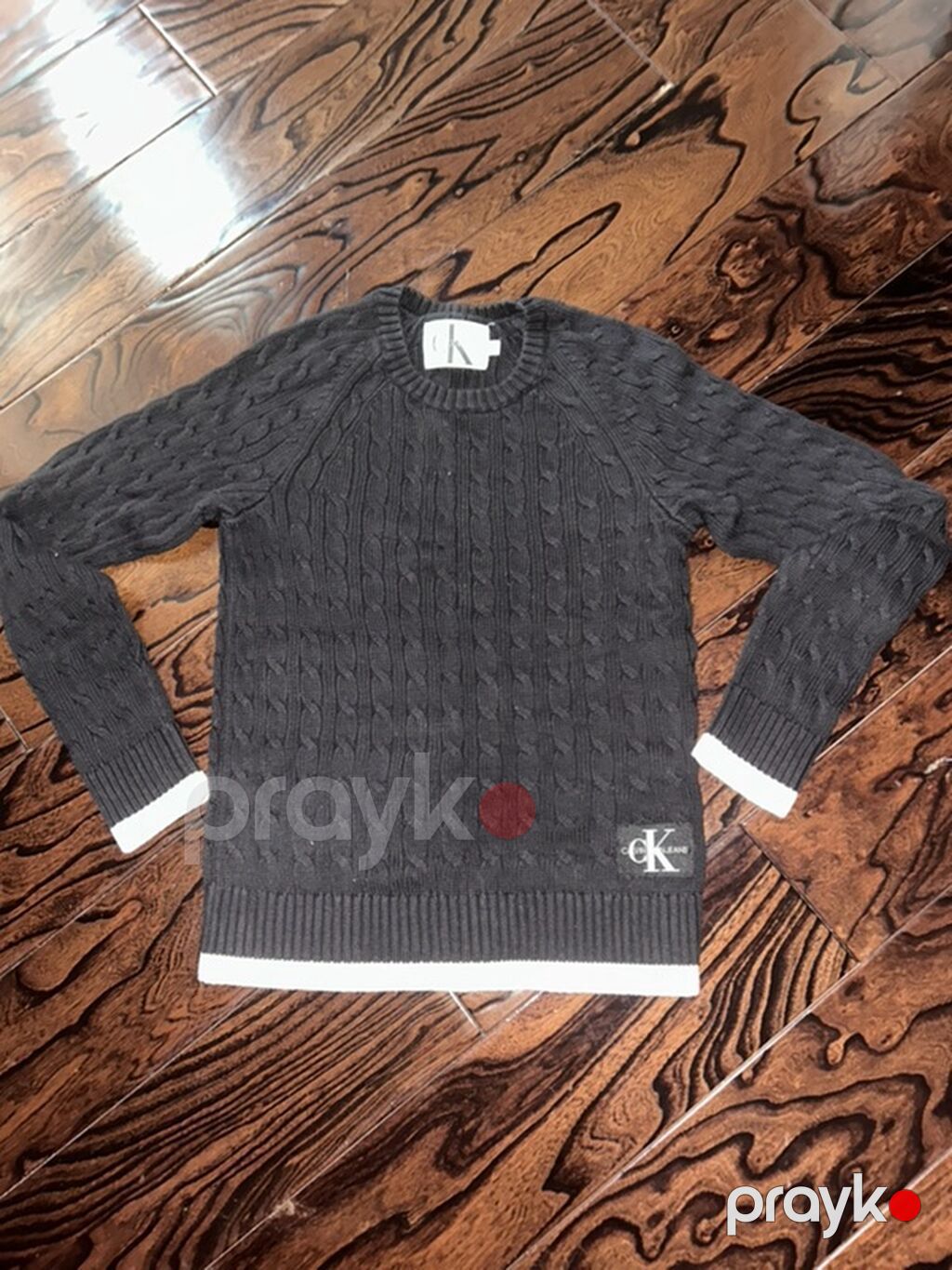 Calvin Klein kişi sviteri - Rəng: tünd boz/qara tonlarda - Model — Cempyer və sviter, Bakı (2)