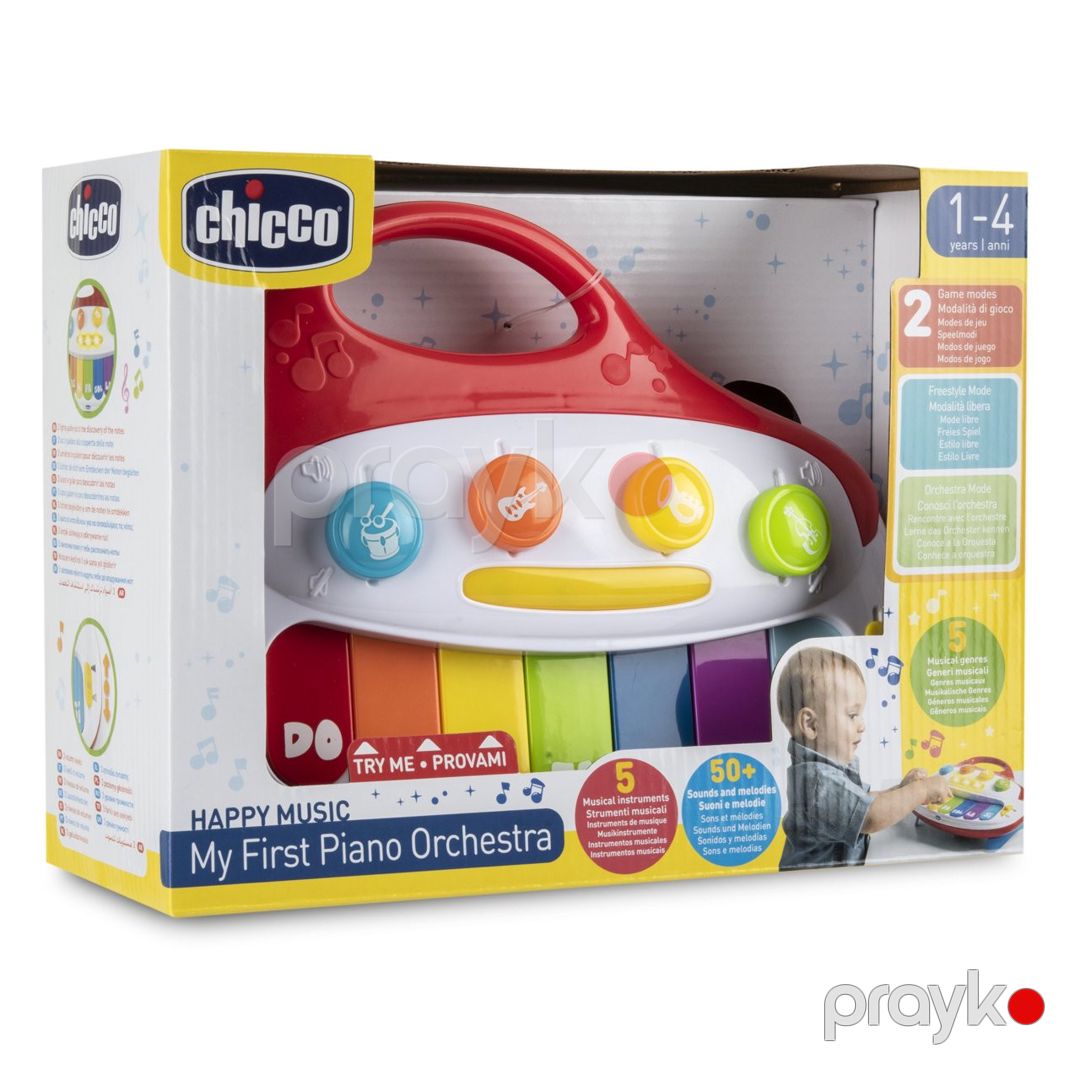 Uşaqlar üçün piano Chicco My First Piano Orchestra, plastik, rəngbərəng, 276x213x86 mm — Mallar, Bakı (3)