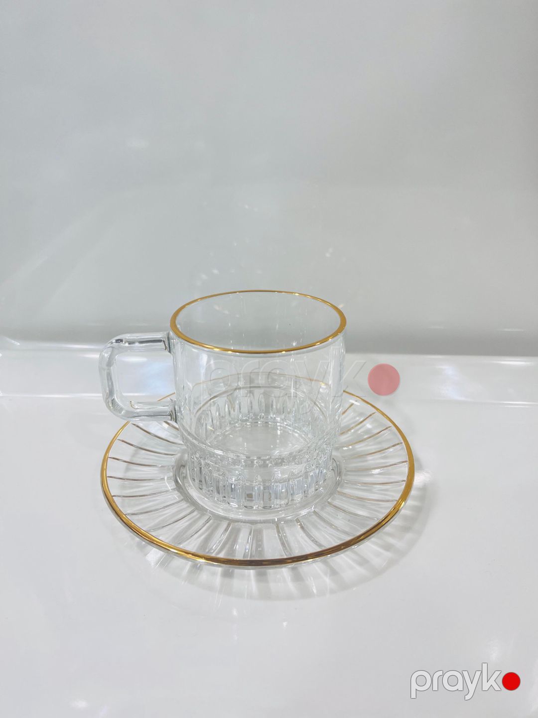 Çay dəsti 6921-712, şüşə, şəffaf, 6 nəfərlik, 12 parça — Mallar, Bakı (2)