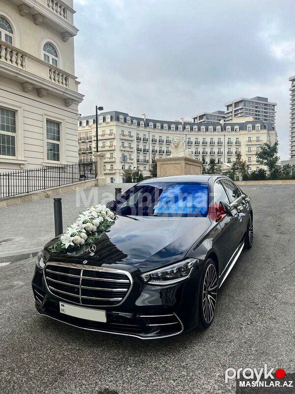 Mercedes S class, 2022 il — Minik avtomobili icarəsi, Bakı (2)