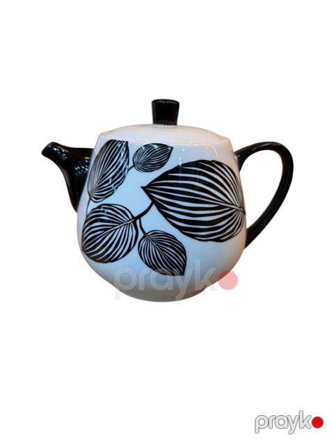 Dəmləmə çaydanı N1980, ağ/qara, keramika, 850 ml — Bakı
