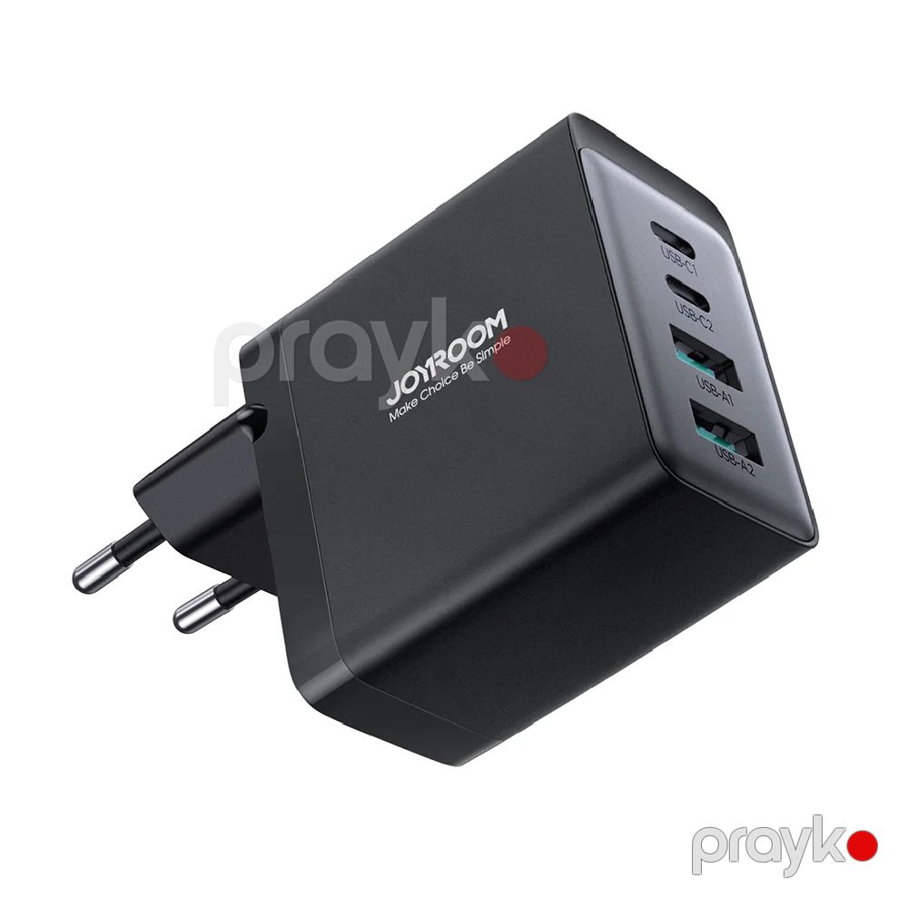 Joyroom 67W Gan Charger 4Ports+Cable Black / TCG02 — Şarj cihazları, Bakı (2)