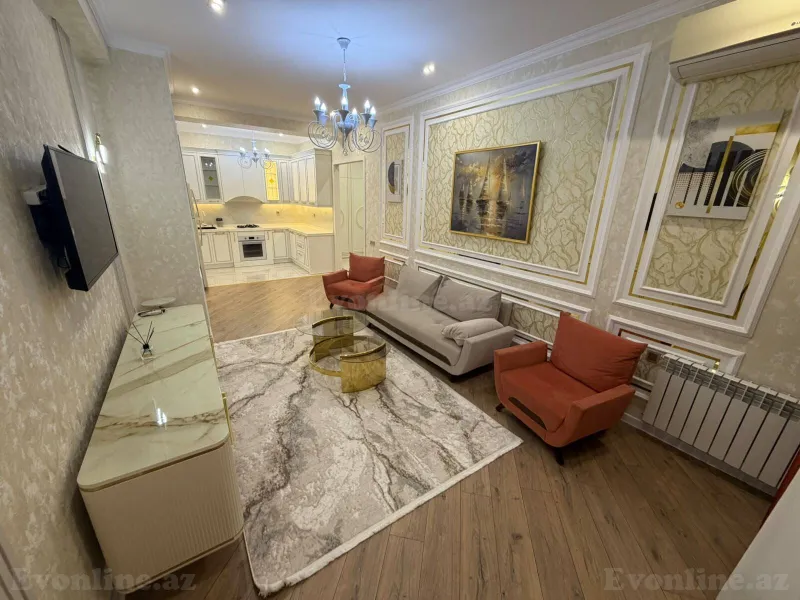 Kirayə verilir 2 otaqlı Mənzil Yeni tikili 75 m² Bakı, Nəsimi r — Mənzil, Bakı (4)