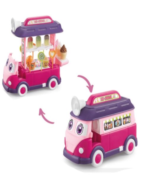 Oyuncaq maşın KidShop Cozy & Lovely Miniature My Little Sweet Bus Playset 1002 (183-6), işıqlı, səsli, 12 melodiya, 3+ yaş - YT- 1002 (183-6) — Bakı