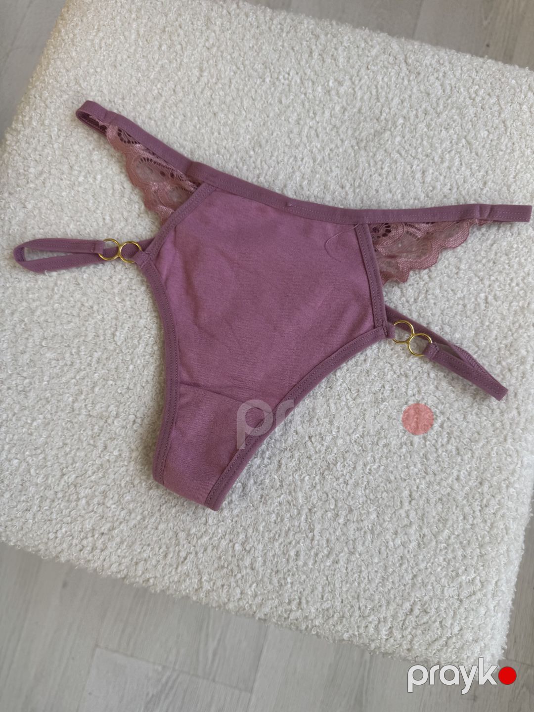 Qadınlar üçün strinq B-56, bənövşəyi, elastan/spandeks/pambıq, ölçü L — Mallar, Bakı (3)