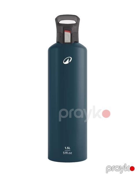 İdman su qabı Decathlon Quechua 500, alüminium, göy, 1.5 l — Bakı