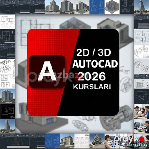 Autocad 2d 3d ilə Dizayn və Layihələndirmə Öyrən — Bakı