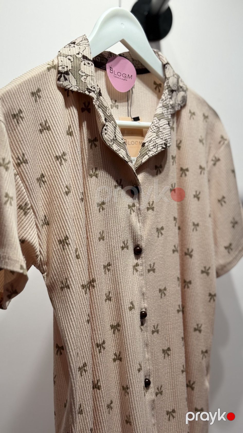 Şalvarlı pijama dəsti, qəhvəyi, elastan/poliester, ölçü L — Mallar, Bakı (2)