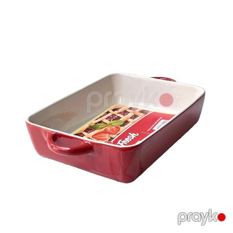 Bişirmə üçün qab Danny Home, 38x21x6 sm, keramika, qırmızı — Bakı