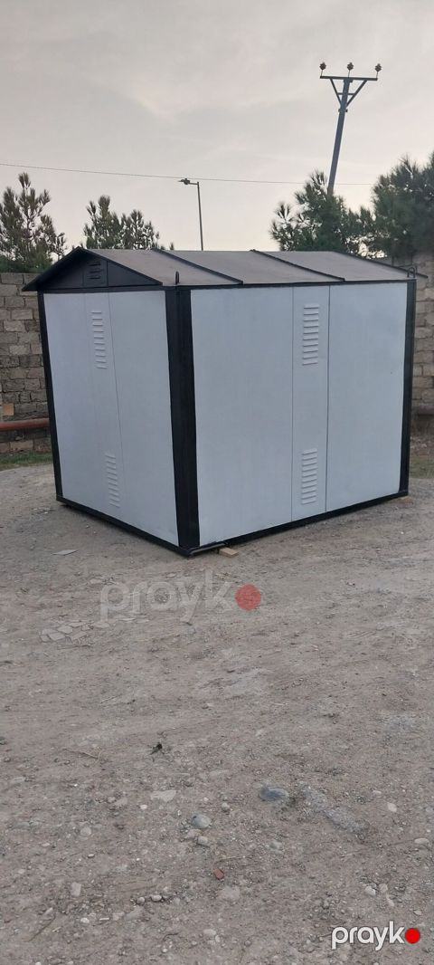 Metal konstruksiyalı bağ/ferma anbar köşk - Material: möhkəm metal — Sumqayıt