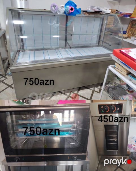 Biznes avadanliqlari satilir. Vitrin soyuducu 750azn. Soba 750azn — Bakı