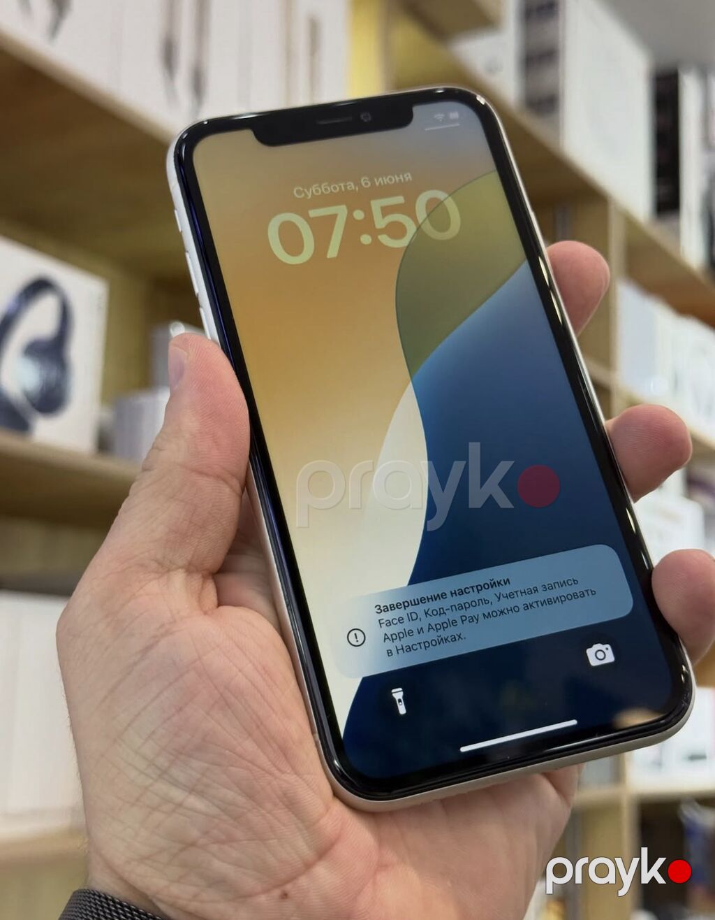IPhone 11, 128 GB, Ağ, Zəmanət, Simsiz şarj, Face ID — Apple iPhone, Bakı (3)