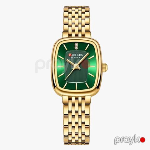 Qol saatı qadınlar üçün Curren Blanche Gold/Green — Bakı