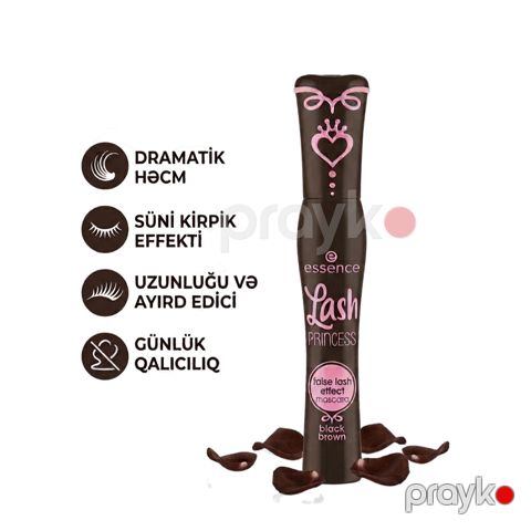 Kirpiklər üçün tuş Lash Princess - Black brown, 12 ml — Bakı