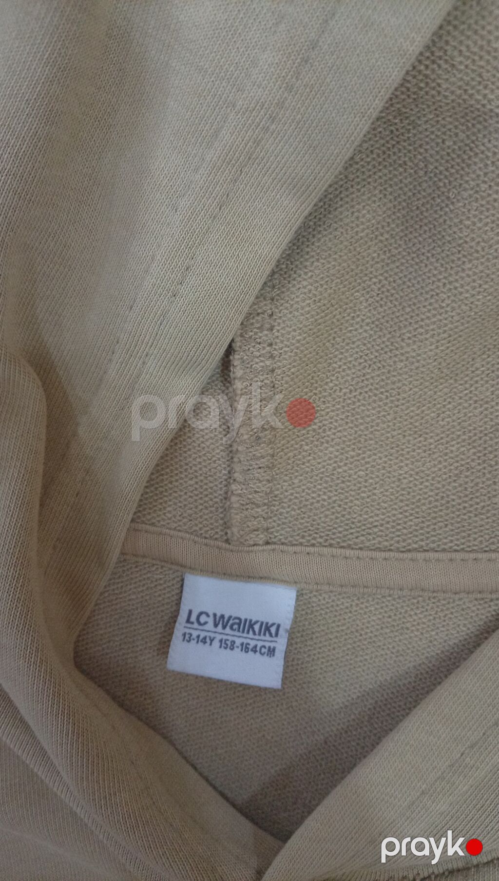 LC Waikiki kapuşonlu sviter/hoodie - Rəng: bej - Üzərində “Osaka” — Uşaq geyimi, Masazır (2)