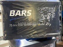 Bars Akumlyator 75Ah Qazaxıstan istehsalı, 6 ay zəmanət — Bakı
