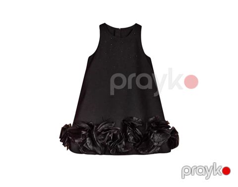Qızlar üçün ziyafət don 2107312, qara, pambıq/poliester, ölçü 4-5 yaş — Bakı