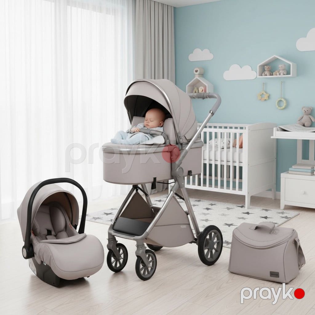 Uşaq arabası 45, bej - prm_kk78 — Mallar, Bakı (3)