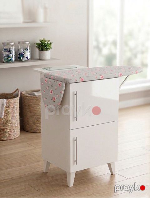 Dolablı ütü masası, Ağ, Döşəməüstü, 100x43 sm — Bakı