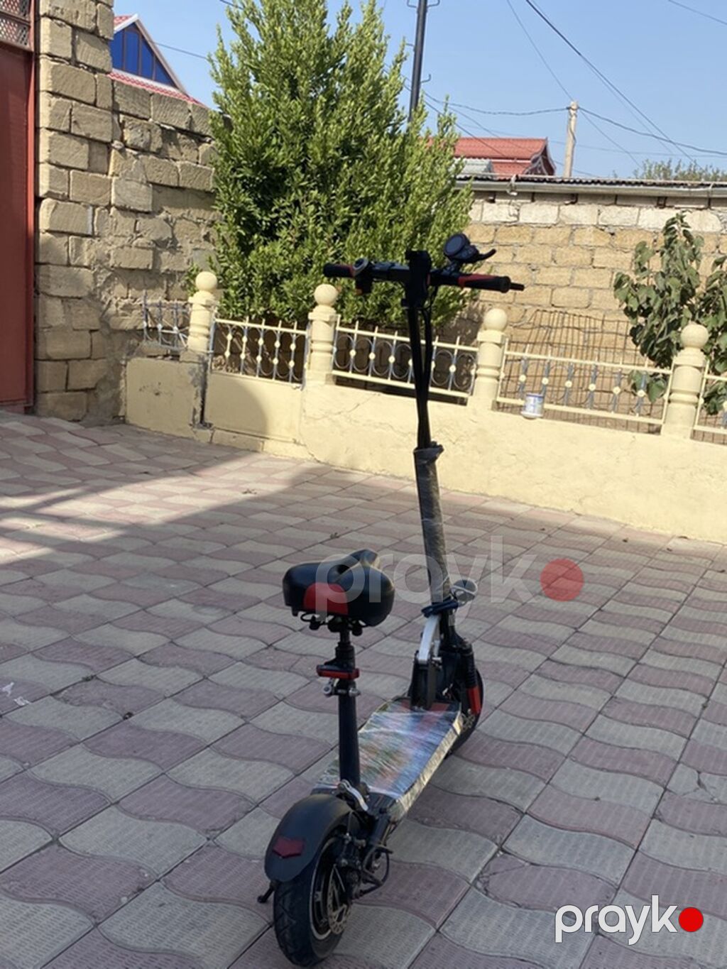 Elektrikli skuter – oturacaqlı, güclü batareya bloku və iri gövdə — Skuterlər, Beyləqan (5)
