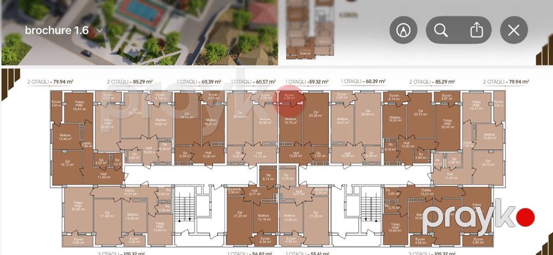 3 otaqlı mənzil, 105 m², Çerkezki küç., Sumqayıt — Mənzil, Sumqayıt (5)