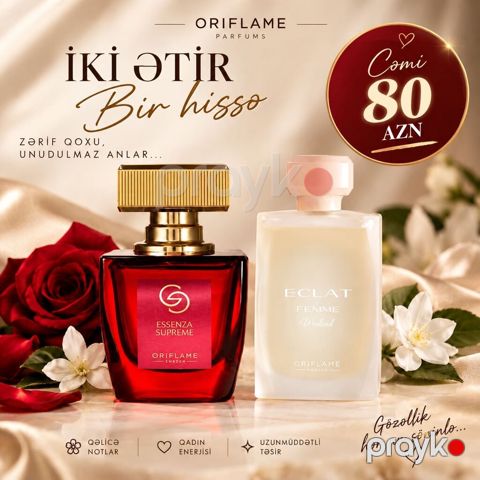 Oriflame Parfümləri – “İki ətir, bir hiss” Dəst tərkibi: - Essenza — Digah