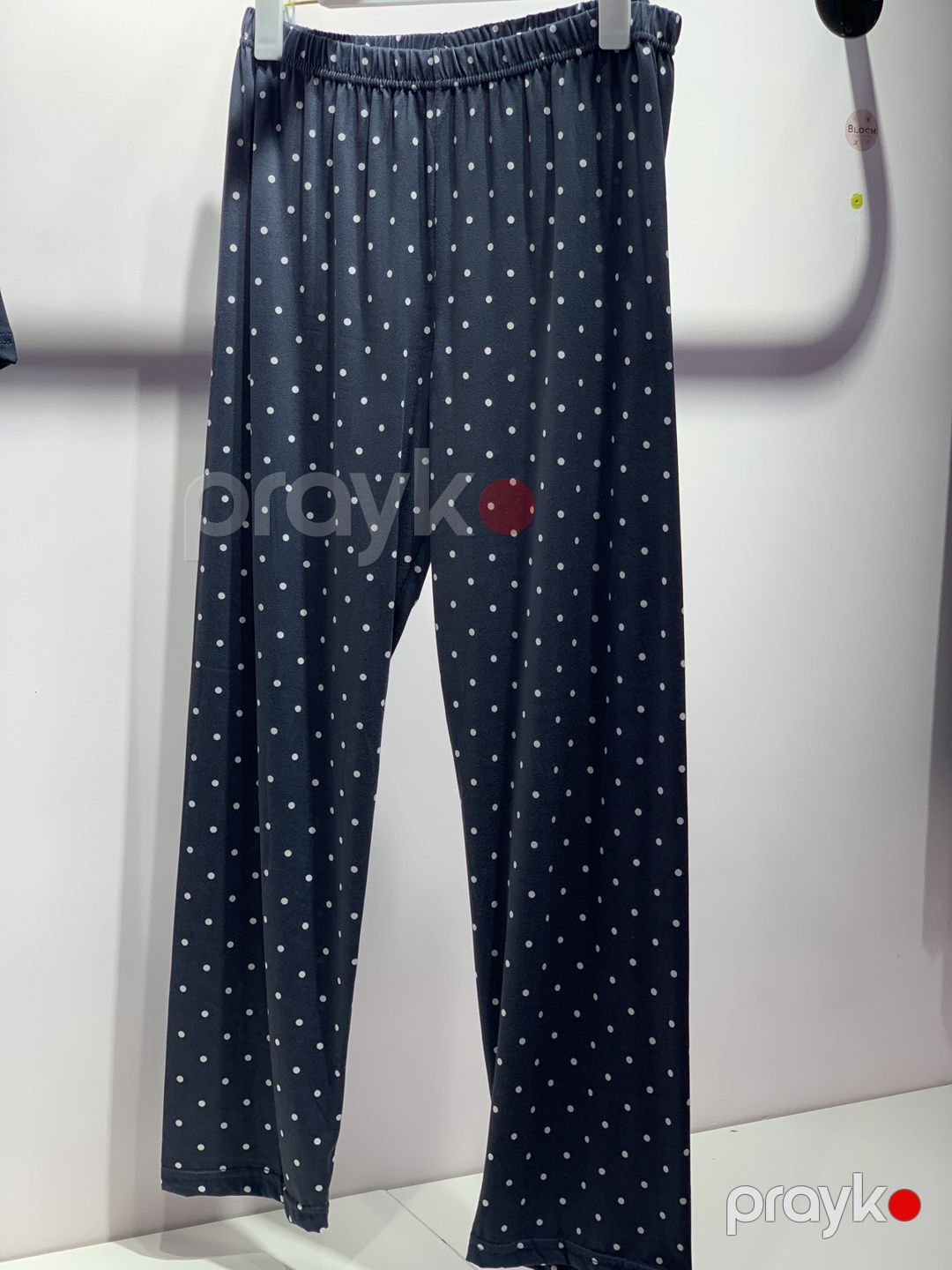 Qadın pijaması No brand, Şalvarlı pijama dəsti, Tünd göy, Pambıq, L — Mallar, Bakı (3)