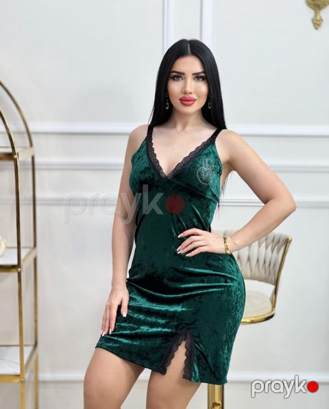Kombinasiya qadınlar üçün AB1, tünd yaşıl, velür, ölçü M — Bakı