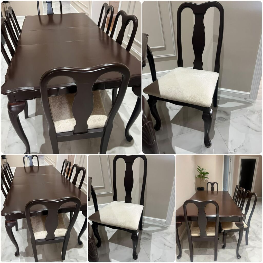 Açılan masa +6 stulla birge satilir 470 azn.Unvan Tiblisi pr (Gülü) — Mebel, Bakı