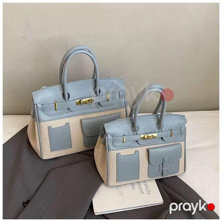 Çiyin çantası No brand Eko dəri Açıq mavi 30 sm 25 sm — Mallar, Bakı (2)