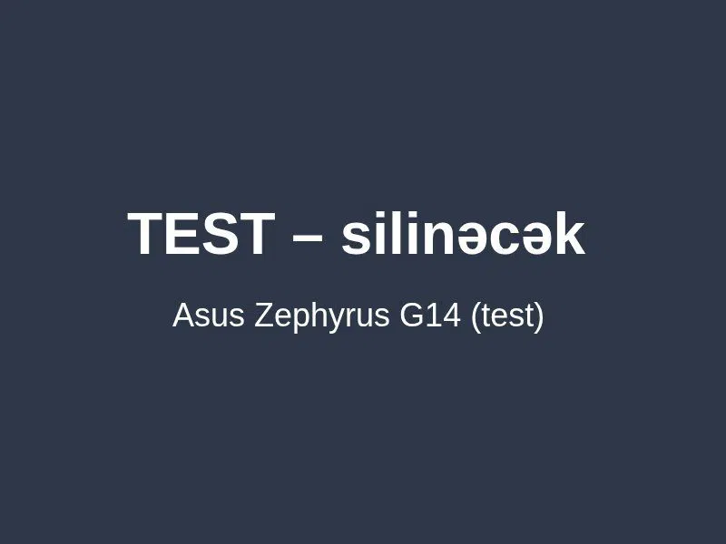 Asus notbuk — Bakı