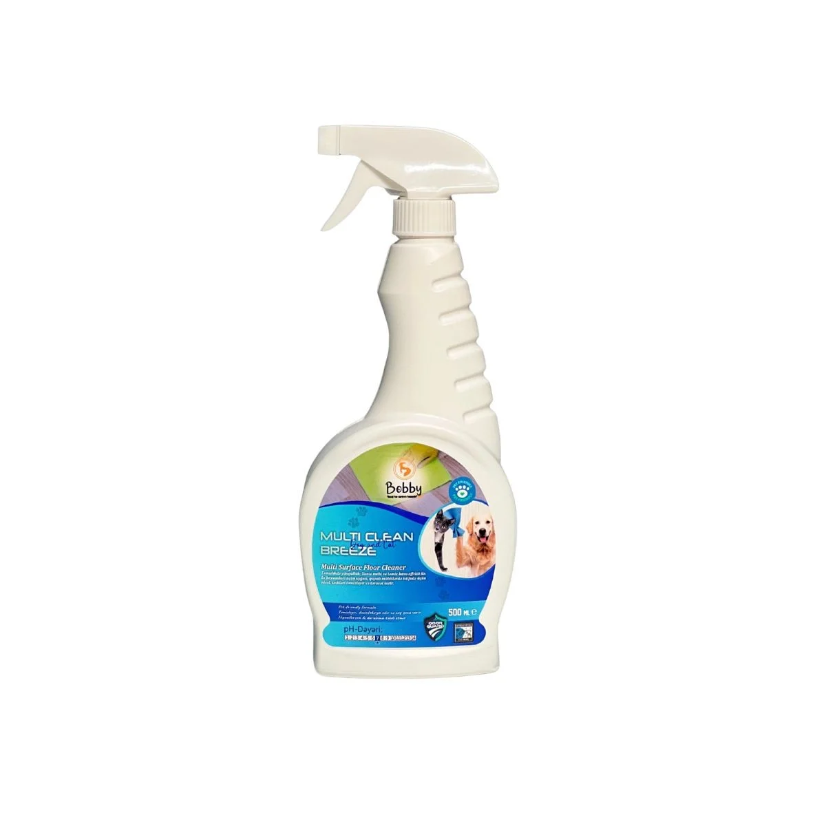 Bobby Multi Clean Breeze döşəmələr və sərt səthlər üçün 500 ml məişət təmizləyicisidir — Pişiklər, Bakı