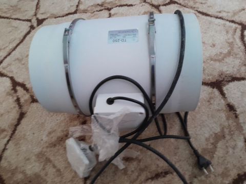 Kanal tipli ventilyator – TD-250 Texniki göstəricilər (etiket — Gəncə