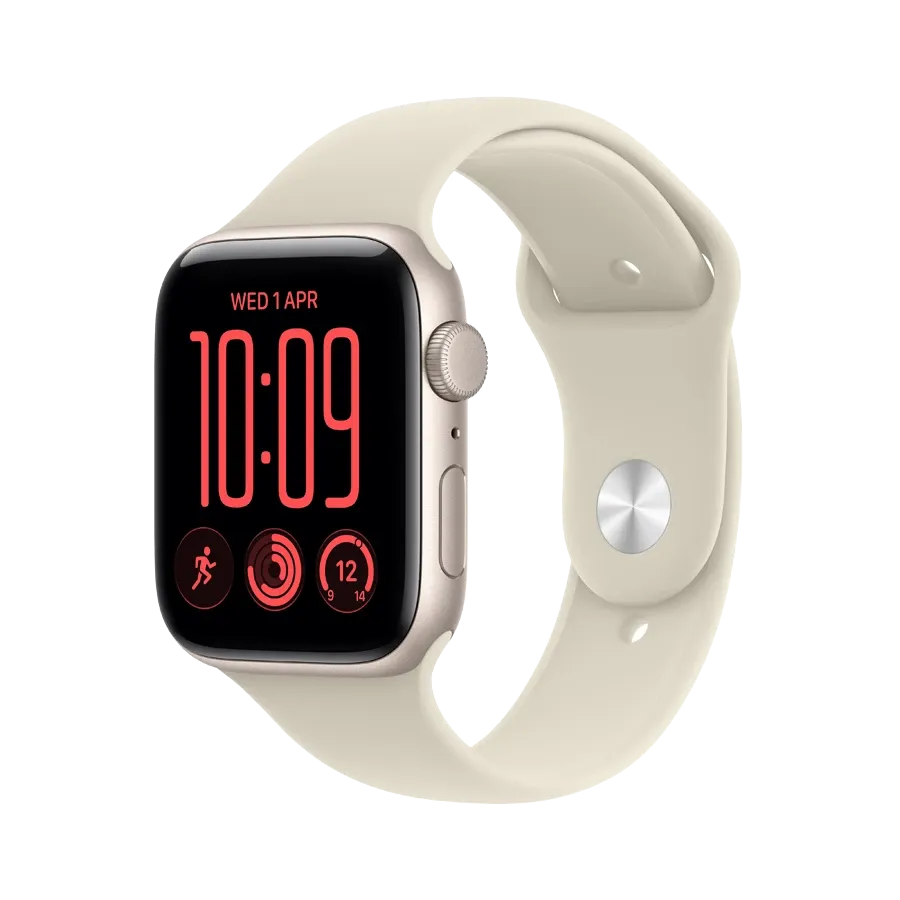 Smart saat Apple Watch SE 3 GPS, 40mm Starlight Aluminium Case with Sand Sport Band - S/M (MJKR4RK/A) — Bakı