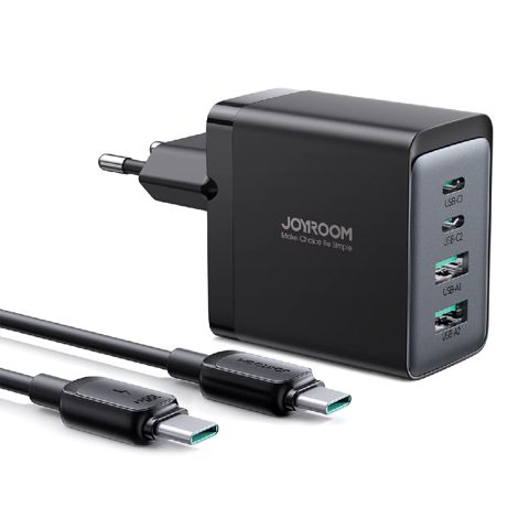 Joyroom 67W Gan Charger 4Ports+Cable Black / TCG02 — Bakı