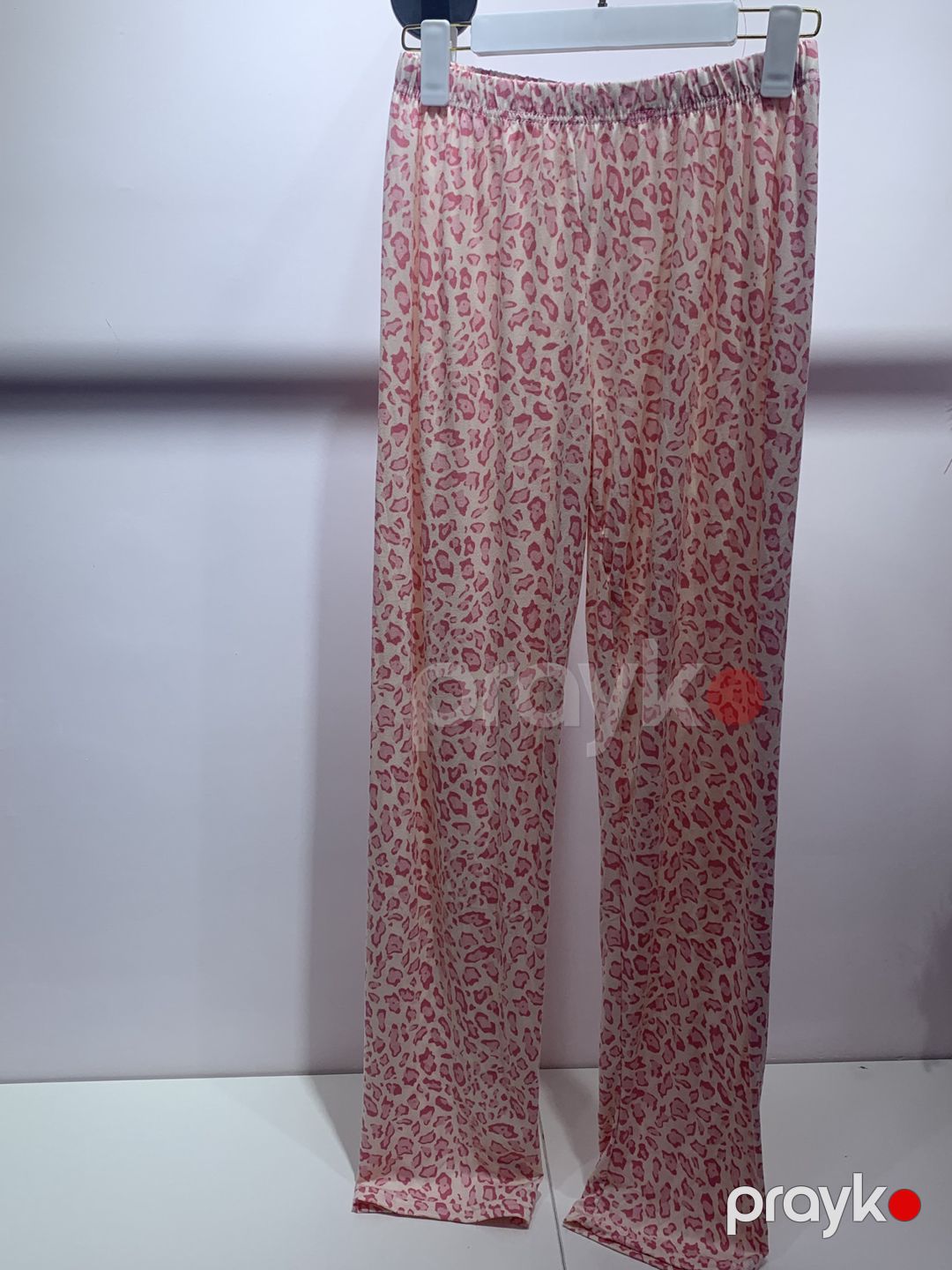 Qadın üçün şalvarlı pijama dəsti, açıq çəhrayı, poliester/likra, ölçü L — Mallar, Bakı (3)